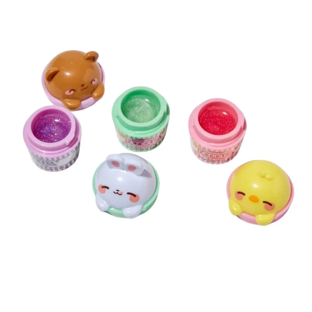 Lucky Noodles Critter Lip Gloss Pot Set - 3 Pack